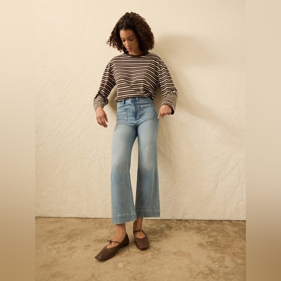 Faherty Stretch Terry Patch Ankle Pants - Eastern Shore Wash - Picture 2 of 16